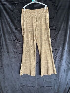 Kookai, Khaki color plaid flare trousers, size 10, (42)